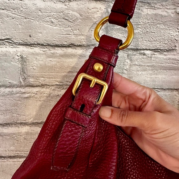 Prada Vitello Daino Hobo Bag BR4311 - Amaranto - Picture 12 of 14